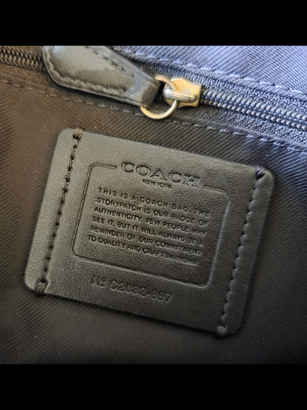 Coach Carrie 23 Black Pebbled Leather Mini Backpack with Classic Preppy Casual - Picture 9 of 9